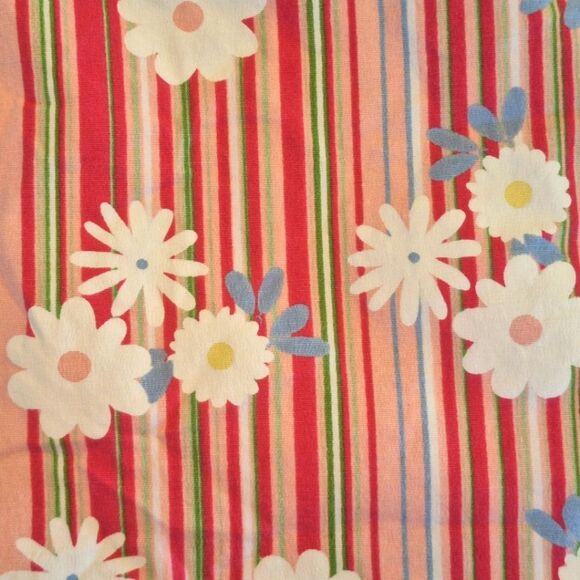 Duck Head Pink Striped Floral Daisy Stretch Skirt Women Size 20W Cotton Spandex - Picture 6 of 15